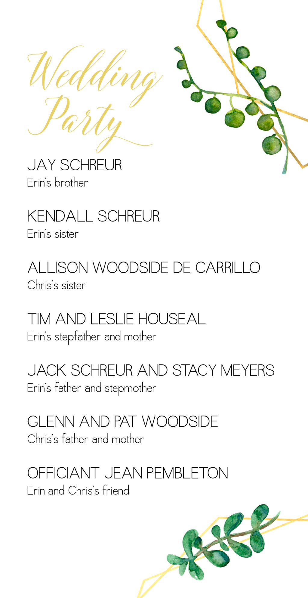 Wedding Reception Pieces